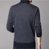 Cashmere Sweater Men Clothes Spring Autumn Winter Thick Warm Wool Pullover Men Casual Zipper Turtleneck Pull Homme MZM063 211008