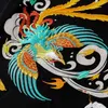 Idefb Summer Chinese Style Phoenix Haft Shoer T-shirt Czysta Bawełna Luźne Tee Topy Man Causal Duży rozmiar 9Y5869 210524