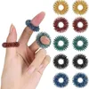 Toy Mini spring decompression finger massage ring device multi-color fan you