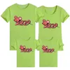 마우스 스타일 여름 티셔츠 엄마 딸 아버지와 아들 옷 가족 210417