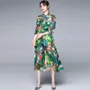 Повседневные платья Banulin 2021 Летнее модное взлетно -посадочное платье пляжное платье женское боевое воротнич