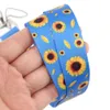 10pcs/lot J1596 Cartoon Women Style Sunflower Plant Neck Straps Lanyards For Keys ID Card Pass Gym Mobile Phone DIY Badge Holder