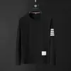 Marca Mens T Shirt Graphic Autunno Autunno Manica lunga Vestiti Plus Size Homme Homme Stile Coreano di alta qualità Moda Black Striped Tops 210629
