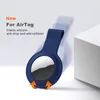 Étuis de protection en silicone coque de couverture anti-choc pour Airtag Anti-perte de suivi dispositif Finder avec porte-clés Tracker localisateur sacs