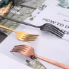 Home Tableware Gold Dinner Stainless Steel Cutlery Dinnerware Set Kitchen Spoon Knife Fork Matte Eco Friendly Flatware