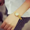 Women Small Dial Elegant Gold Mesh Stainless Steel For Lady Female Watch Clock Relogio Feminino Montre Femme