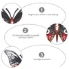 Dekorativa föremål Figurer 3st Metal Fjärilar Hängande pendellväggkonstdekoration Hemprydnad