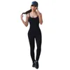 Roupa de ioga 2021 Conjunto de fitness de um pedaço de macacão backless backless slim mulheres sexy mulheres perneiras correndo macacões e roupas corporais de dezembro 28