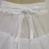 Alta qualidade branco 6 aros anágua crinolina deslizamento underskirt para vestido de casamento nupcial baile quinceanera vestidos diameter130cm327v