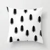 Cuscino/cuscino decorativo SLSHLYJ Nordic in bianco e nero lettera di copertura cuscino per divano stampa geometrica fodere in peluche decorative