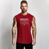 MuscleGuys Vücut Geliştirme Stringer Tank Üst Erkekler Spor Giyim Spor Erkek Kolsuz Yelekler Pamuk Singlets Kas TankOnlar 210421