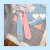 Adrette JK-Schleife, niedliche Stickerei, Damen-Krawatte, Studenten-Krawatte, Matrosenanzug, Cosplay, süßes Mädchen-Accessoire