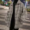 PFHQ in stile coreano Overboat overboat Over Coat Wool Mens Streetwear Windbreaker Harajuku Fashions Giacche di grandi dimensioni Coat 21D3178 211106