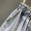 Zomer Europese vrouwen Prachtige denim shorts dames mode plus size losse wide been a-line jeans broek 210730