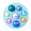Sju kontinenter åtta Oceans Toy Push Bubble Anti Stress Relief Toy for Children Adults Desk Sensory Auti1314301