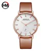 Femmes Marque de luxe Quartz XFCS DW Horloge Dames Rose Gold Brown Montres avec petite seconde cadran wrok horloges vrouwen uhren 210527