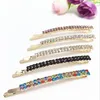 Girl Crystal Rhinestone Hair Clips Lady Women Barrette Colored Blue Red Diamond Hairpin BB Clips Headdress Hairs Accessories