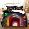 Bedding Sets Kids Cute Cartoon Set With Pillowcase Quilt 2/3PCS Duvet Cover For Children Bedclothes Bed Print Home Textile Decor
