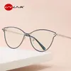 Sunglasses Custom Myopia Prescription Glasses Frame Women Anti Blue Light Computer Eyglasses Ladies Decorative Spectacle UV400