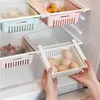 Kitchen Adjustable Stretchable Refrigerator Organizer Drawer Basket Drawers Pull-out Fresh Spacer Layer Storage Rack Box Holder