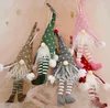 Christmas Faceless Doll Glowing Pendant Merry-Christmas Decor Long Leg Xmas Tree Hanging Ornament 5 Patterns SN2963