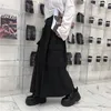 Harajuku streetwear koreanska lastbyxor kvinnor man sommar hip hop harem bred vintage kimono japan lösa svarta byxor 210422