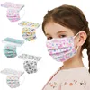 Décorations de Noël 50pcs enfants masque facial jetable 3 plis sécurité 4-12 enfants football football sport imprimer mascarillas ninos