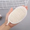 Newexfoliating imitação loofah pad banho spa corpo scrubber sisal fibra de fibra esponja pincel para homens mulheres rrb12931