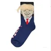 2024 Trump Socks Blås upp Fashion Funny Men's and Women's Air Andningsstrumpor Skicka Små Comb T500567