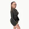 Produkt Active Wear Kobiety Jesień Turtleneck Z Długim Rękawem Bodycon Mini Dress Classic Pencil Es Party Night Club 210525