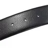Les dernières ceintures de haute qualité pour hommes ceinture largeur 3.8CM femmes couleur pure mode ceinture en cuir pour hommes dans la boîte d'origine en gros