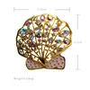 Amorita Boutique färgglada havsskal design broscher