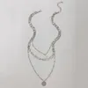 Colliers Vintage multicouche clavicule chaîne pièce glands pendentif personnalité collier ras du cou étoile bijoux femmes colliers collier cadeau