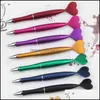 Business Industrial1pcs Creative Ballpoint Lovely Mermaid Tail Pen Pennor Söt Tillbehör Kontorskolan Stationery Skriva Hjärt Novelty Ball