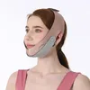 Ручная щека Поднимите подъем похудения Slim Mask Ультра-тонкий ремень ремешок полосы женщины уменьшают двойной подбородок массажер лица