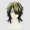 Nouveau Anime Tokyo Revengers Hanemiya Kazutora Cosplay Perruque Noir Doré Court Manji Gang Capitaine Fibre Cheveux Femme Homme Y0913