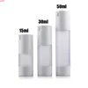300pcs/lot 15ml 30ML 50ml frosted airless bottle small plastic lotion with pump used for Cosmetic Packaginggood qty