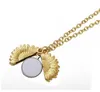 Sublimation blanc tournesol pendentif collier transfert de chaleur ronde fête décoration colliers bricolage saint valentin cadeau livraison rapide