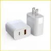 TYPE C USB Dual Port 2.1A Chargeurs muraux de sortie pour le nouvel iPhone 12 13 Pro Max Power Adapter Poly Bag