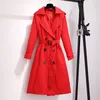 Kopa damska Płaszcz Ożywiona wiatrówka Kobiety z paskiem plus płaszcz w rozmiarze 2022 Autumn Korean Loose Long Oreshode Female 5xl 6xl