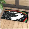 Carpets Australia Rabbitohs 3d Porte de porte imprimé Long Strip Bedroom Entrance Entrance Decoration Floor Decoration Salon Carpet salle de bain-5 205M