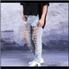 Jeans Mens Summer Trend Nine Points Tide Brand Big Hole Exaggerated Super Denim Pants High Street1 Nrh8C F5Xe6