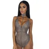 Massage Items Sexy Woman Underwear Black Floral Lace Choker V-Neck Bodysuit Jumpsuit Playsuits Female Costumes Porn Lingerie Intimates