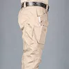 Pantalones cargo para hombre, pantalones de chándal tácticos para exteriores con múltiples bolsillos, ejército militar de talla grande, impermeables, de secado rápido, elásticos, para senderismo, Y0811