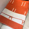Kaszmirowy koc Szale Moda luksusowa sofa Klimatyzacja Kołdra Ciepły wełniany szal Szaliki Marki dla mężczyzn i kobiet 165*135