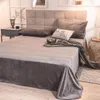 Sheets & Sets 1pc Velvet Bed Sheet Solid Color Flat Linen Spread On The Grey Pink Cover King Queen Size No Case279M