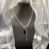 Cadeias Colares Designer de Luxo Jóias P Diamante Colar Men Presente Fashion para Mulheres Colar Invertido Triângulo Designe D218314HL