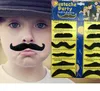 500Set 12pcs / set Halloween Party Costume Fake Mustasch Mustasch Rolig Fake-Beard Whisker Party-Kostym för Vuxna Barnleksaker Sn2834