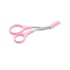 Eyebrow Trimmer Scissors Stainless Steel Washable With Comb Removable Eyelash Hair Remover Shaver Cutter Color Titanium