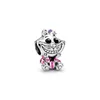 Fit Pandora Charm bransoletka europejski srebrny Charms emaliowane koraliki Cartoon czajniczek klucz Clown dom wisiorek DIY łańcuch węża dla kobiet bransoletka naszyjnik biżuteria